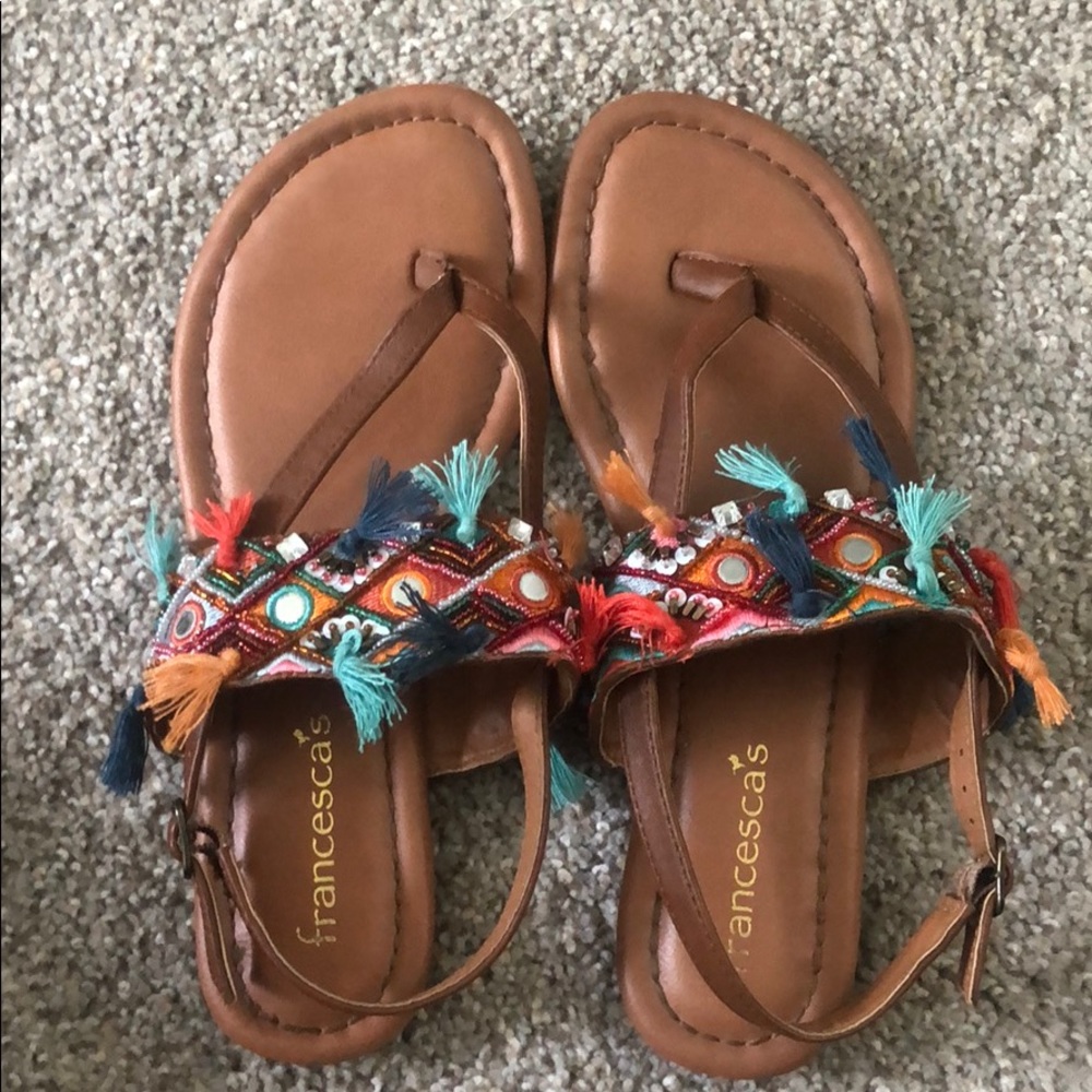 Francesca’s Tassel Sandals